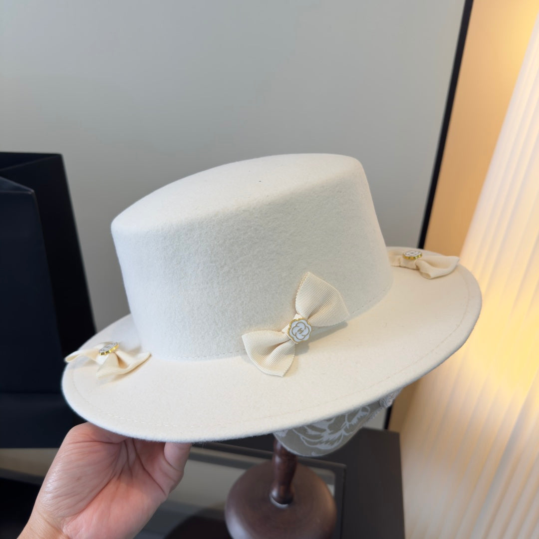 Chanel Bow Cashmere Flat Top 477667