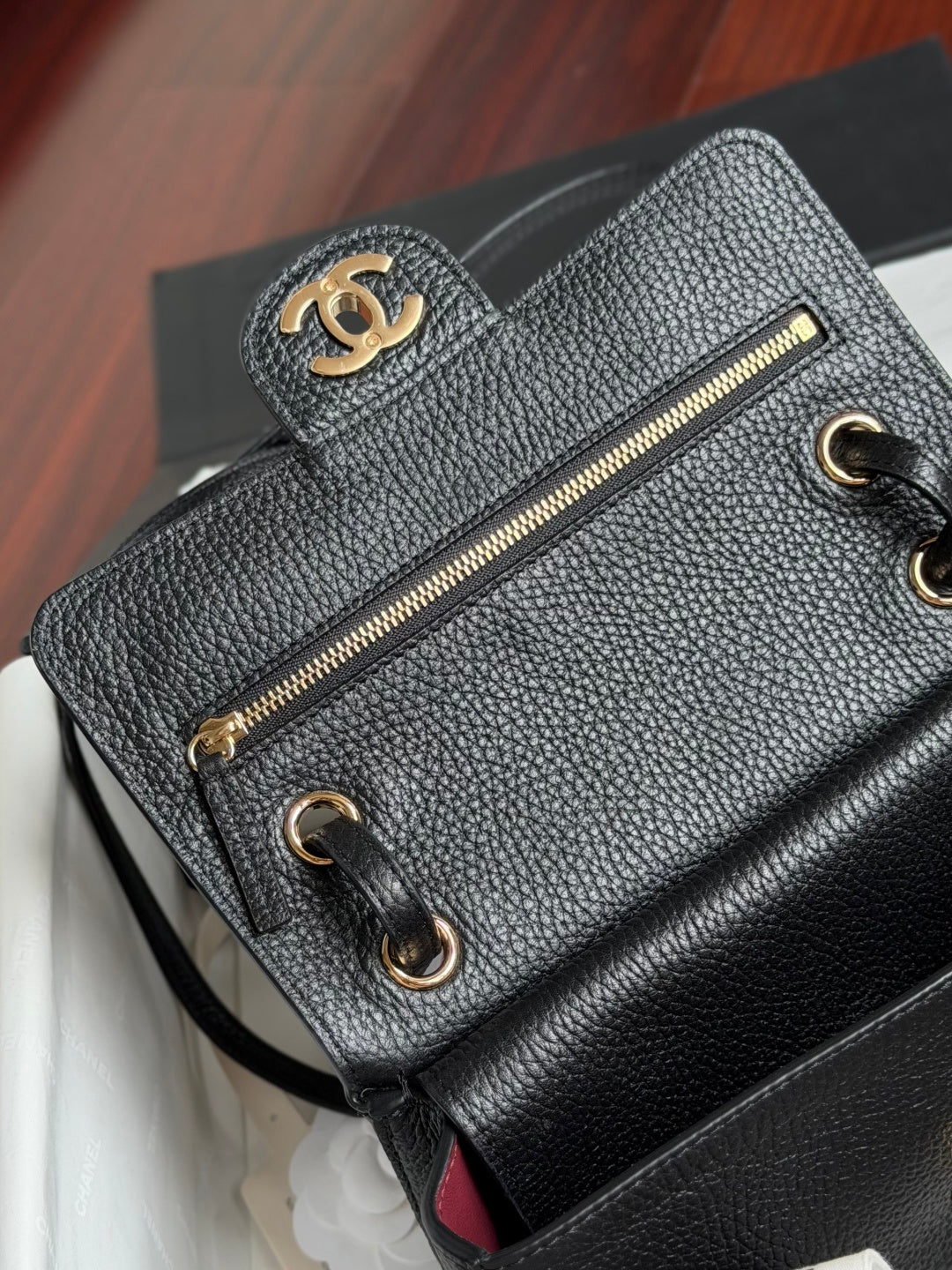 Chanel 2026 Mini Flap Bag 20cm Denim And Grained Calfskin