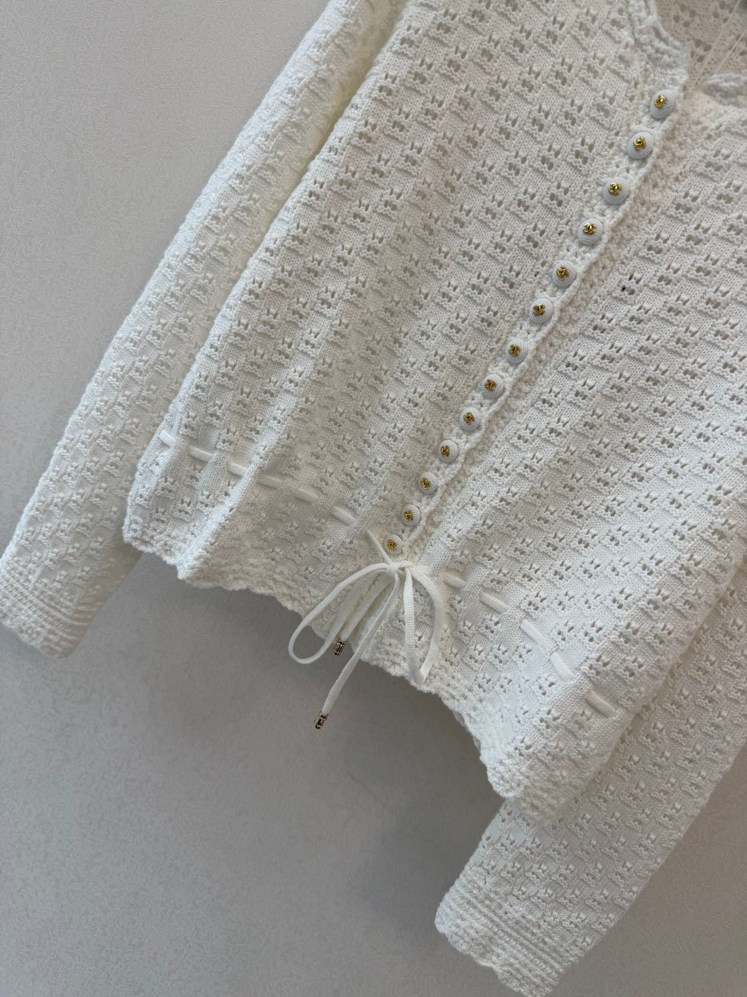 Chanel 2026 Crochet Knit Cardigan Wool 423074