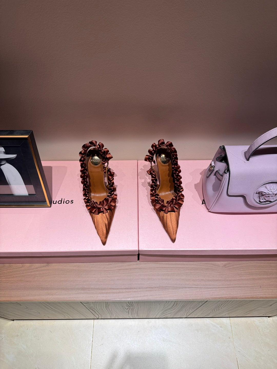 YSL 2026 Madeleine Slingback 110mm Silk Leather