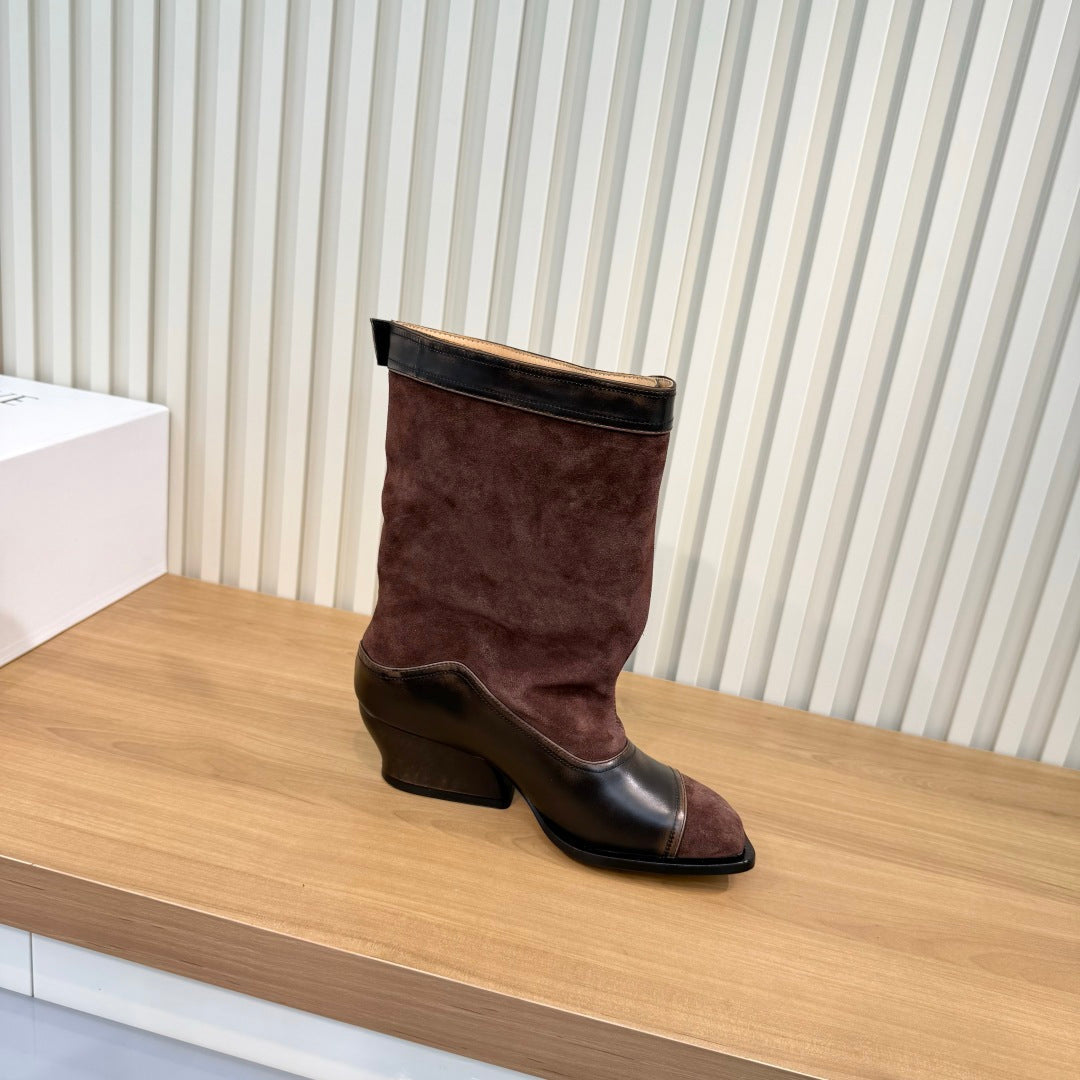 Loewe 2026 Belen Ankle Boots Suede Leather 147548