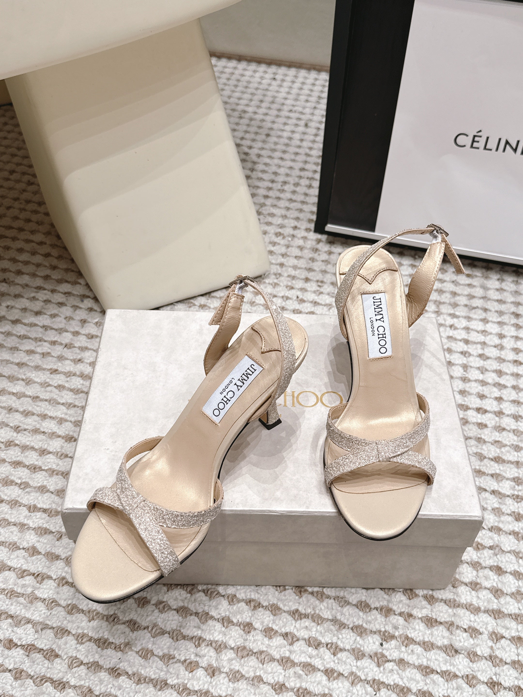 Jimmy Choo 2026 Elsy Sandals Suede Leather 930980