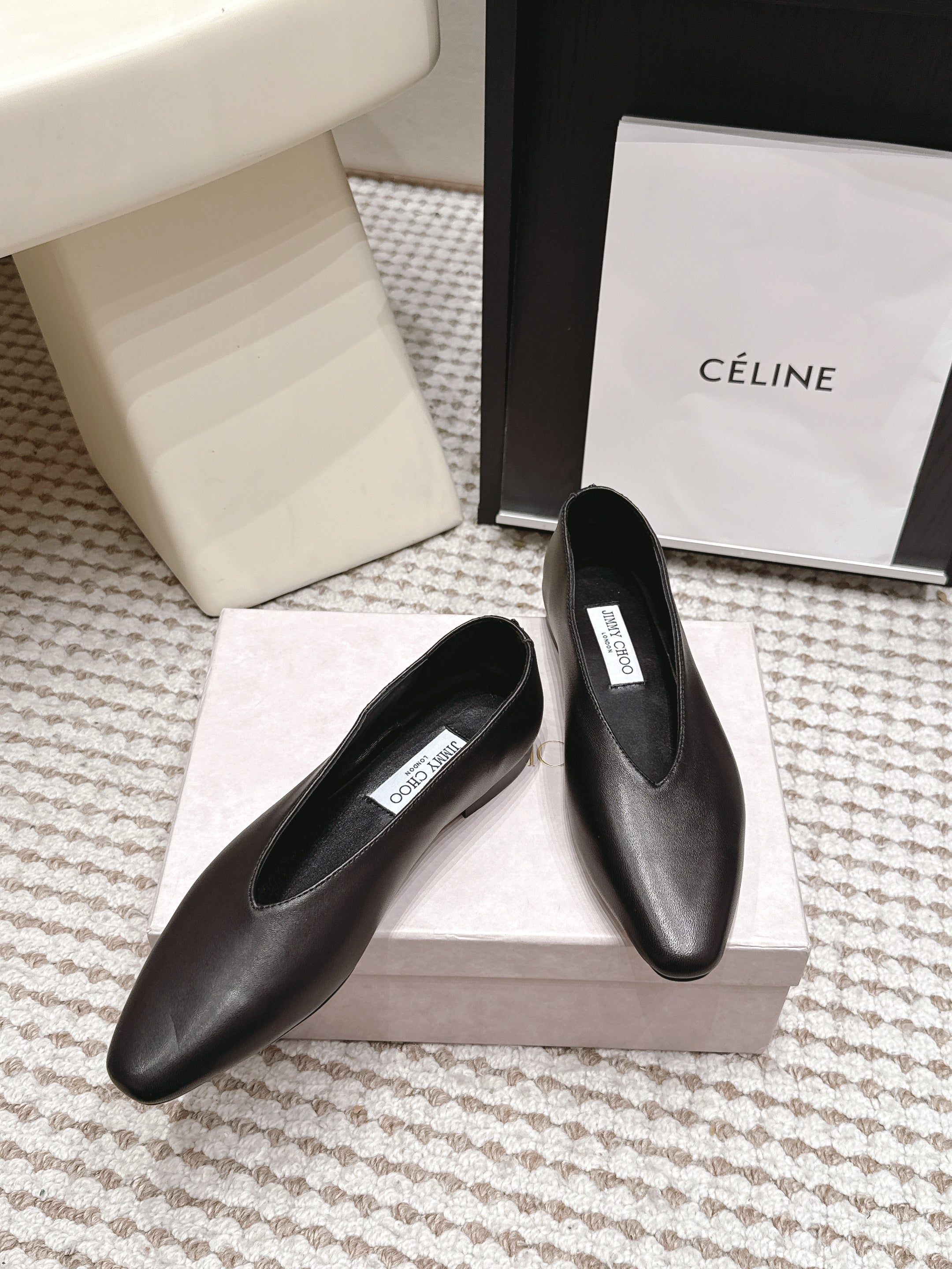 Jimmy Choo 2026 Margot Ballet Flats Sheepskin 930985