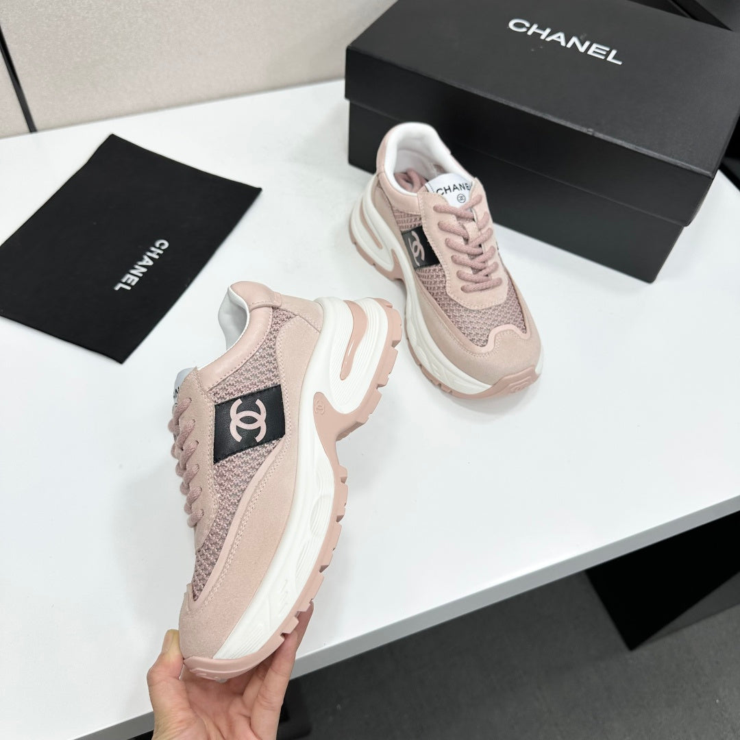 Channel 2026 Chunky Sneaker 5mm Mesh Suede Calfskin 894908