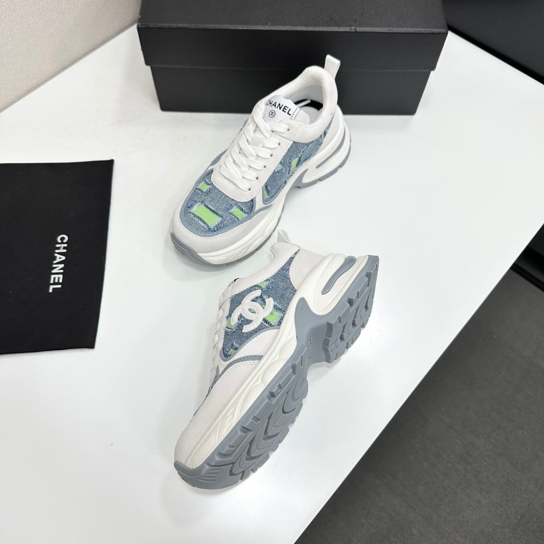 Channel 2026 Casual Sneakers 50mm Demin Suede 894875