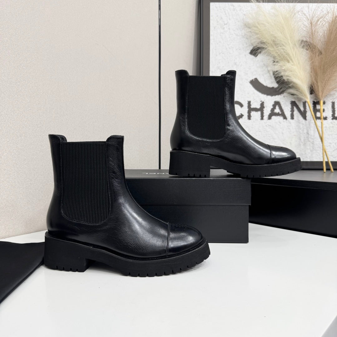 Chanel 2026 Chelsea Ankle Boots Leather Suede 193740