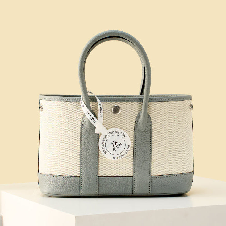High-end Hermes 2026 Garden Party 23cm Bag Dutch Leather Canvas