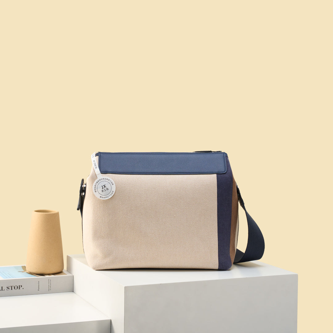 High-end Hermes 2026 R.M.S 12H Bag 30cm Canvas/Togo Leather