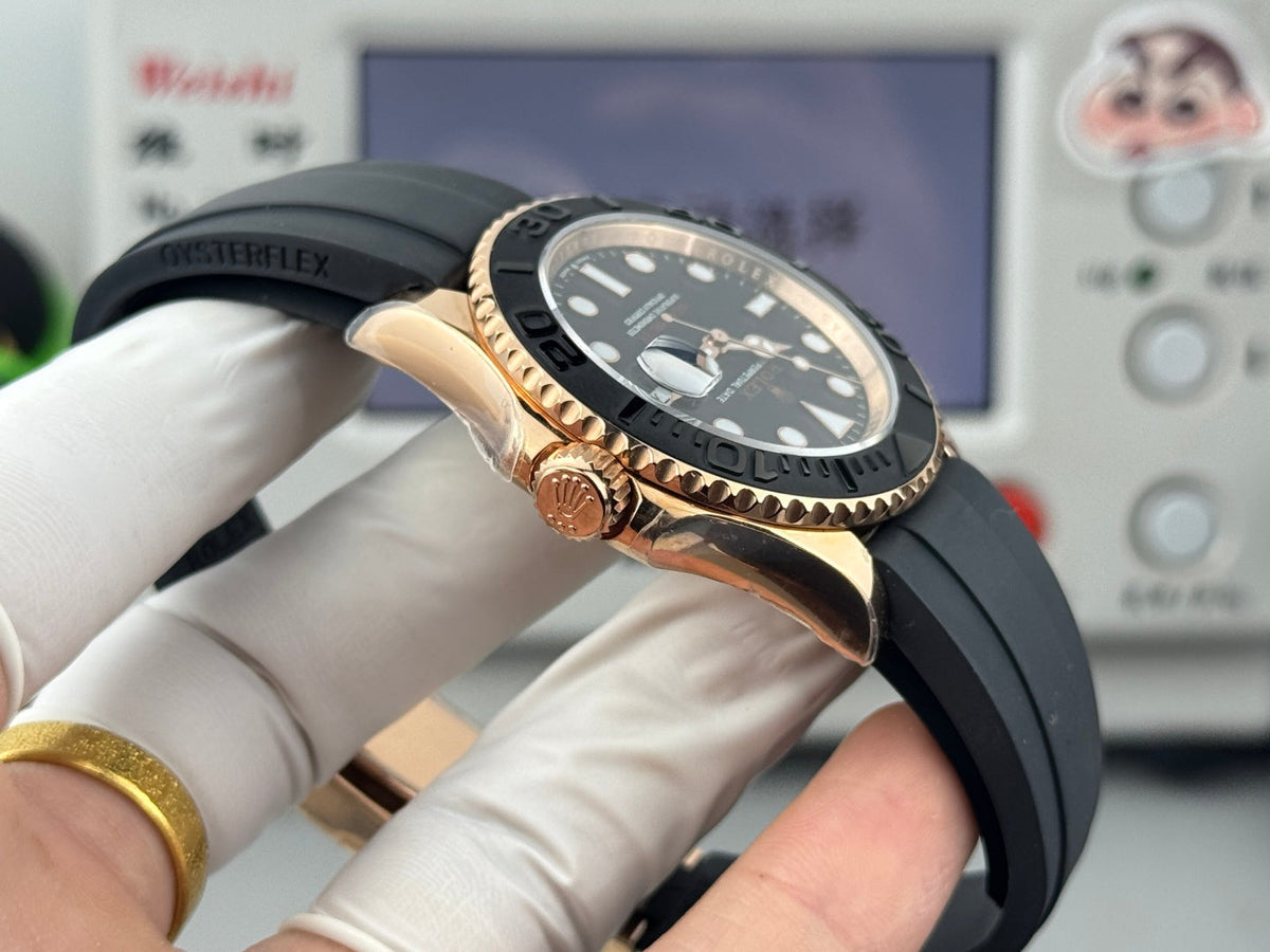 Rolex Yacht-Master 42mm Rose Gold Case Black Dial