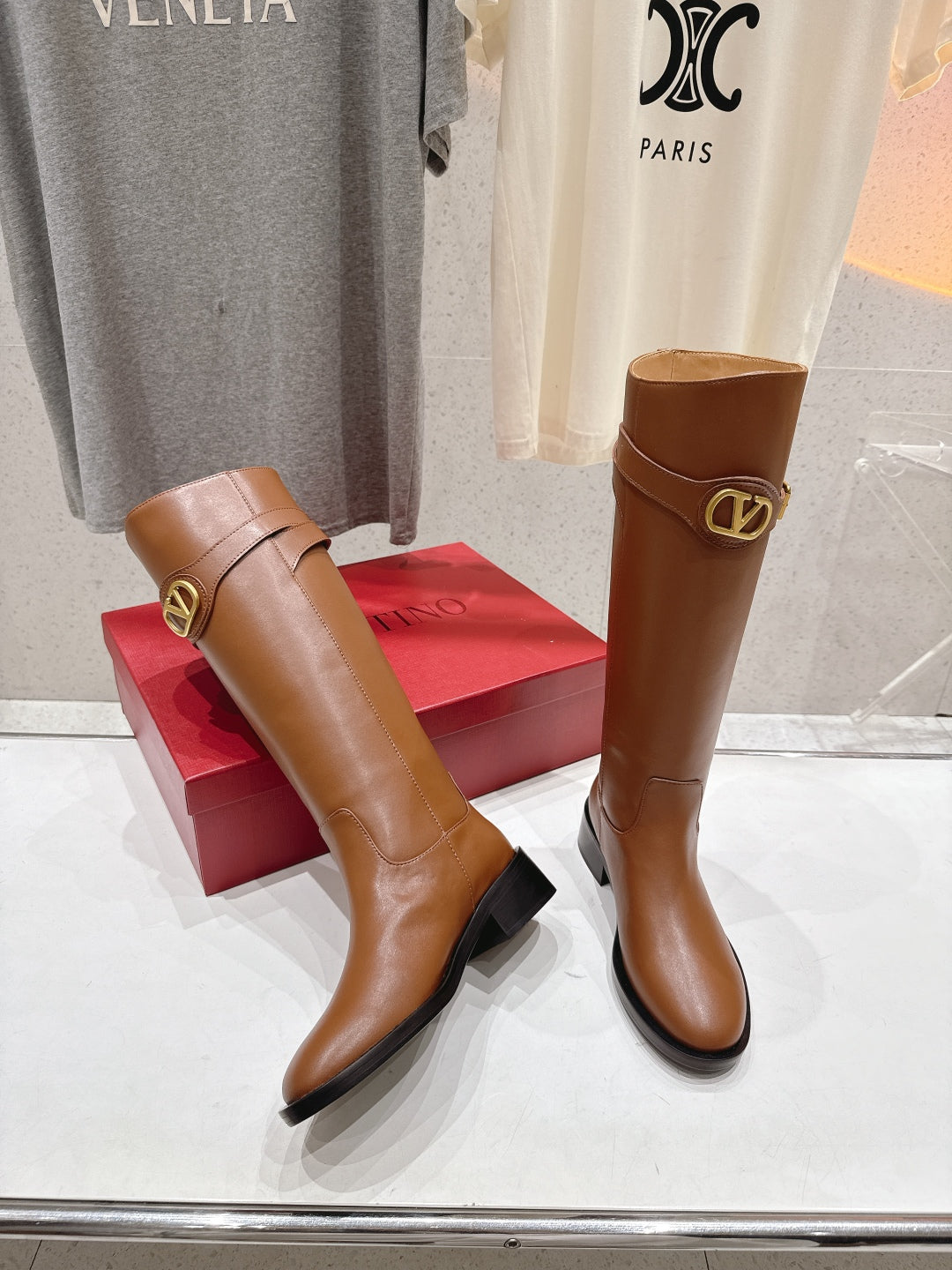 Valentino 2025 Boot Brown Calfskin 435096
