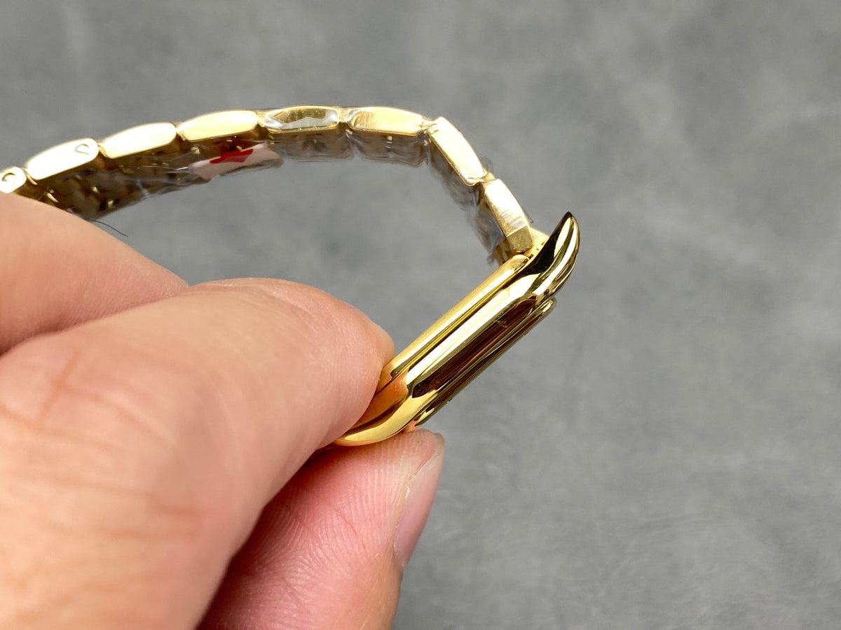 PANTHERE 22MM GOLD CASE WHITE DIAL