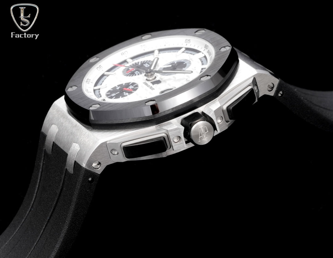 Audemars Piguet Royal Oak Offshore Chronograph 41mm Steel Case Black White Dial