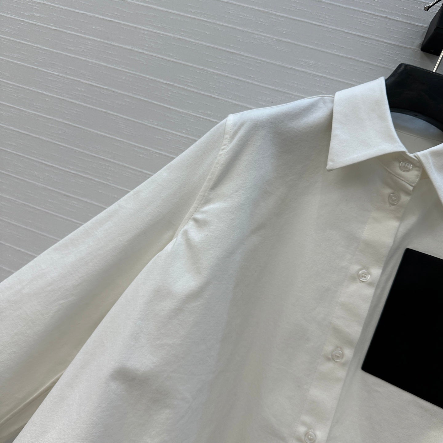 Loewe  A-line Denim Shirt Jacket White Cotton