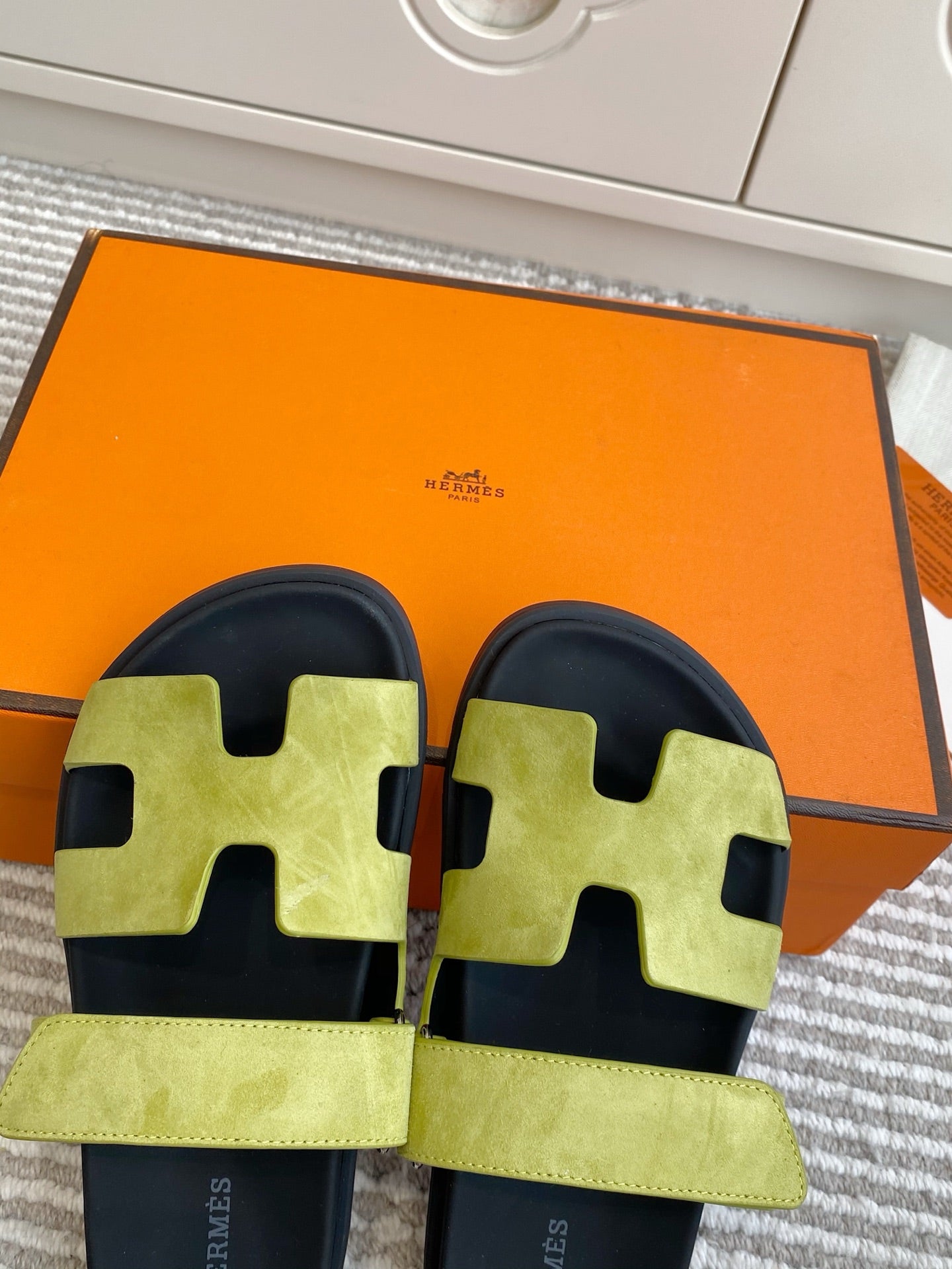 Hermes 2026 Chypre Sandal Suede 595828