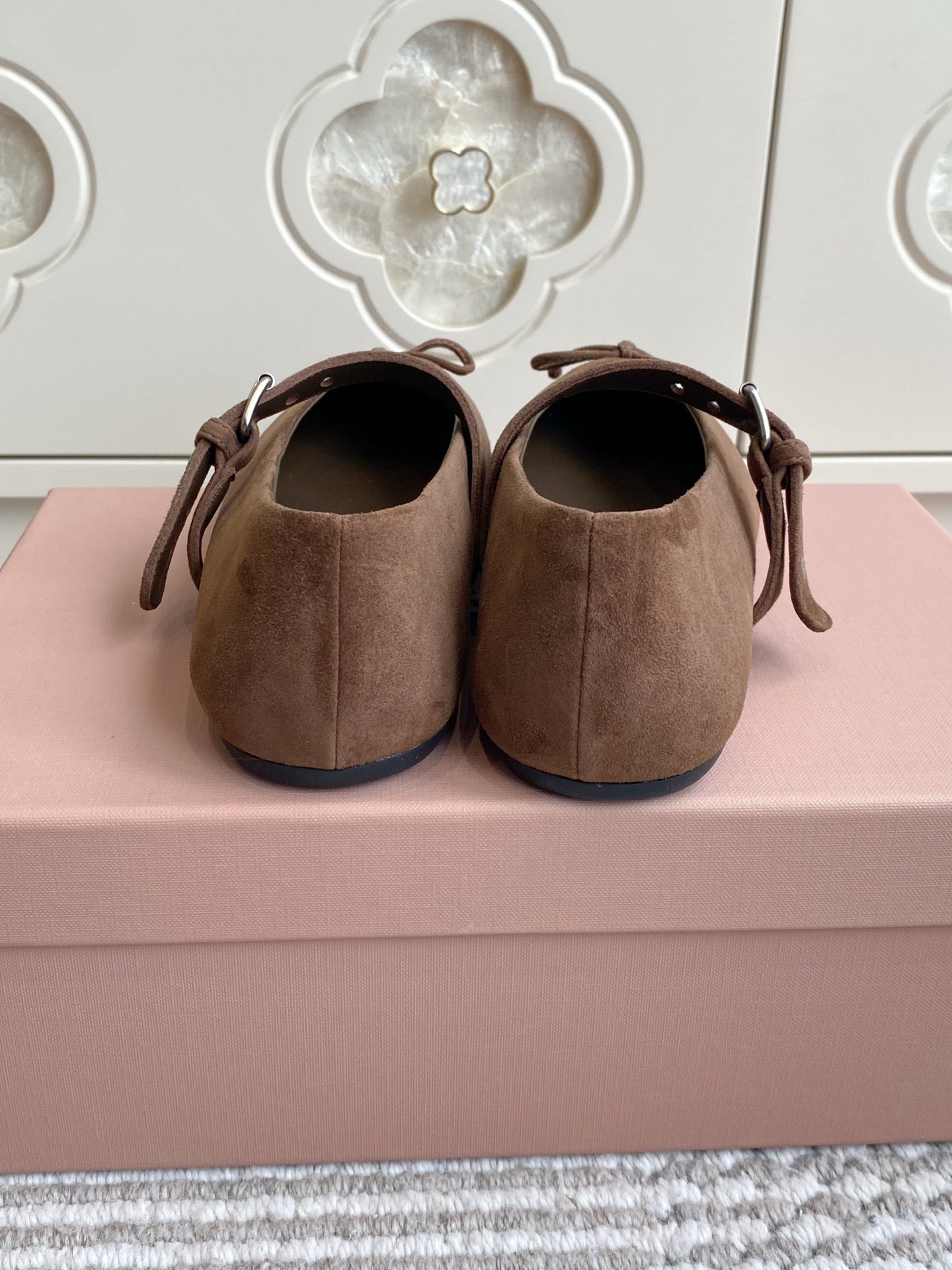 Miu Miu 2026 Ballet Flats Suede 955685