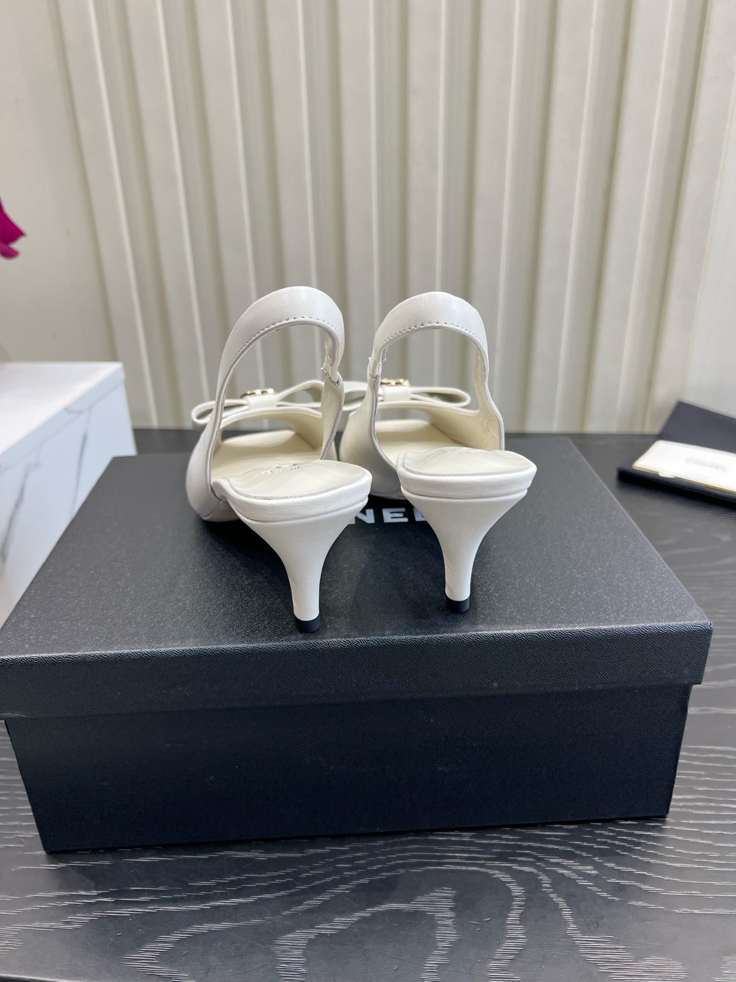 Chanel 2026 Bow-Tie Sandals 60mm Suede Sheepskin 977148