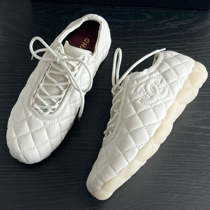 Chanel 2026 Quilted Sneakers Sheepskin 977189