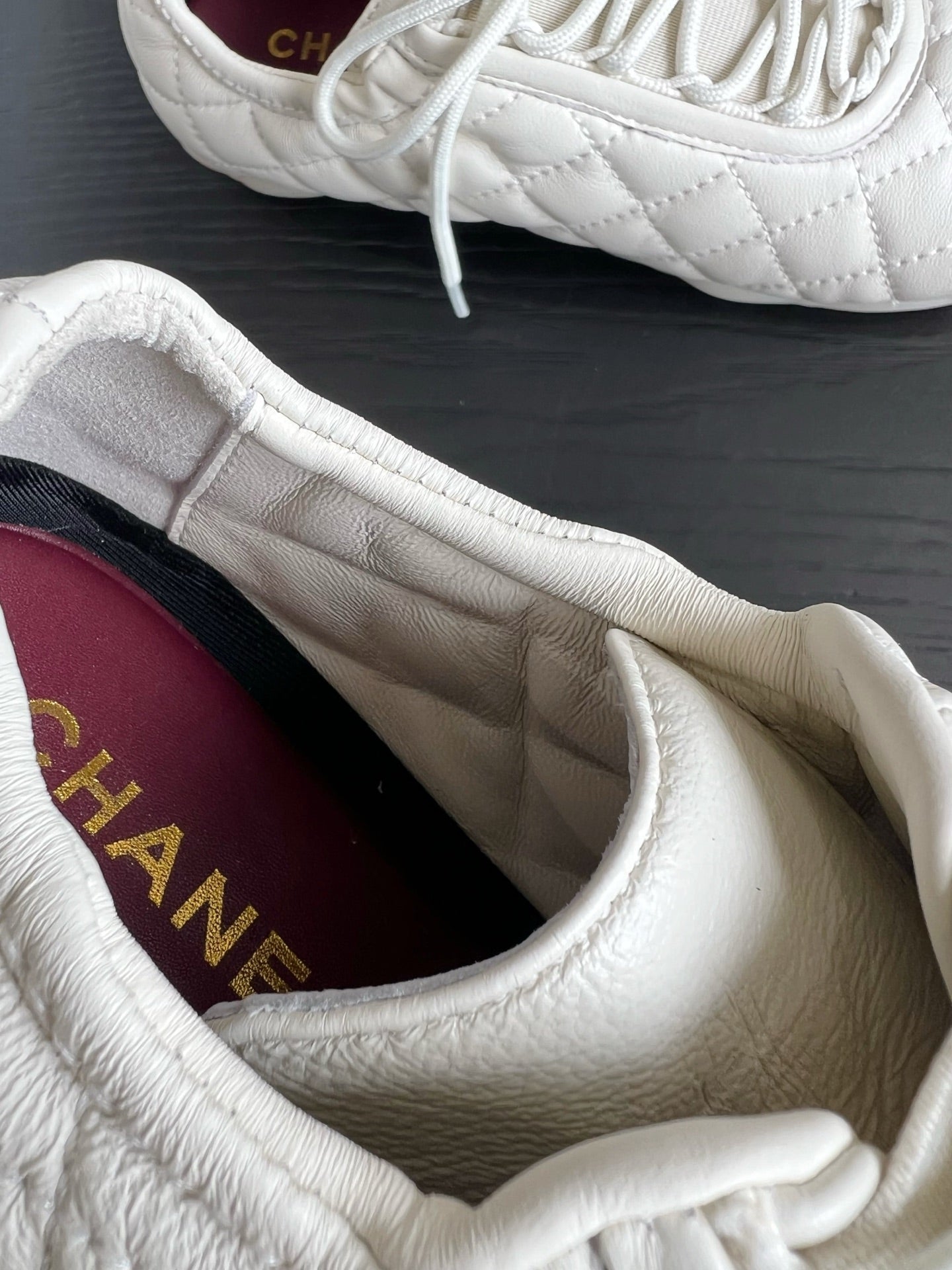 Chanel 2026 Quilted Sneakers Sheepskin 977189