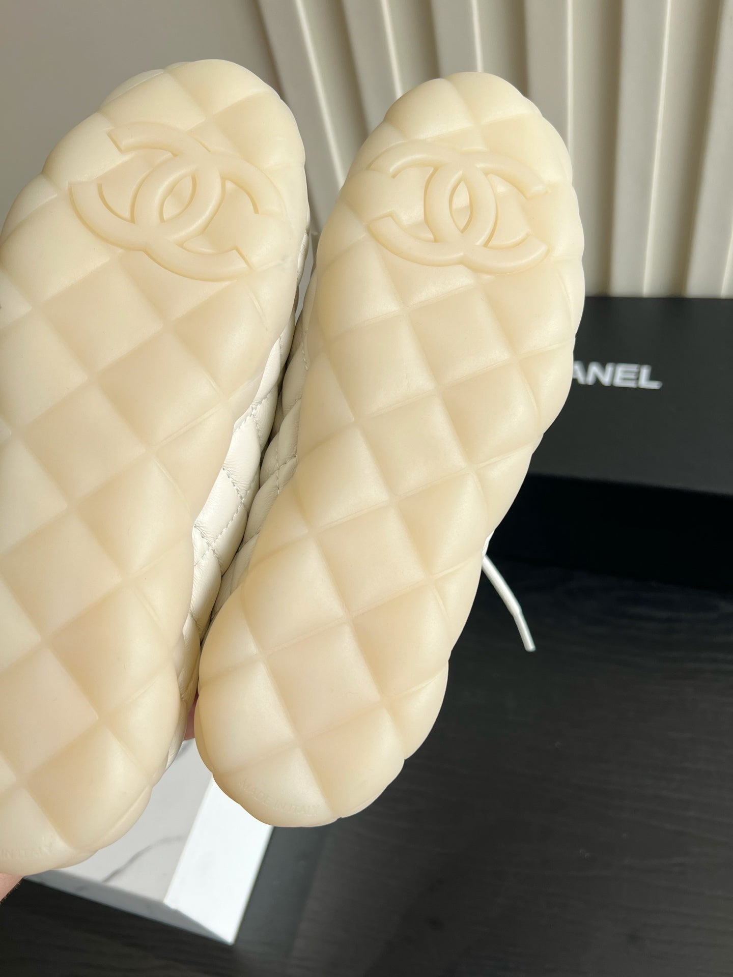 Chanel 2026 Quilted Sneakers Sheepskin 977189