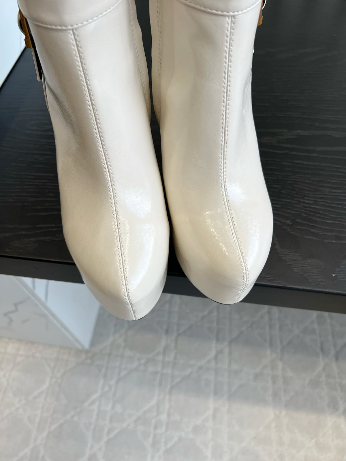 YSL 2026 Nico Platform Boots 130mm Leather 198175