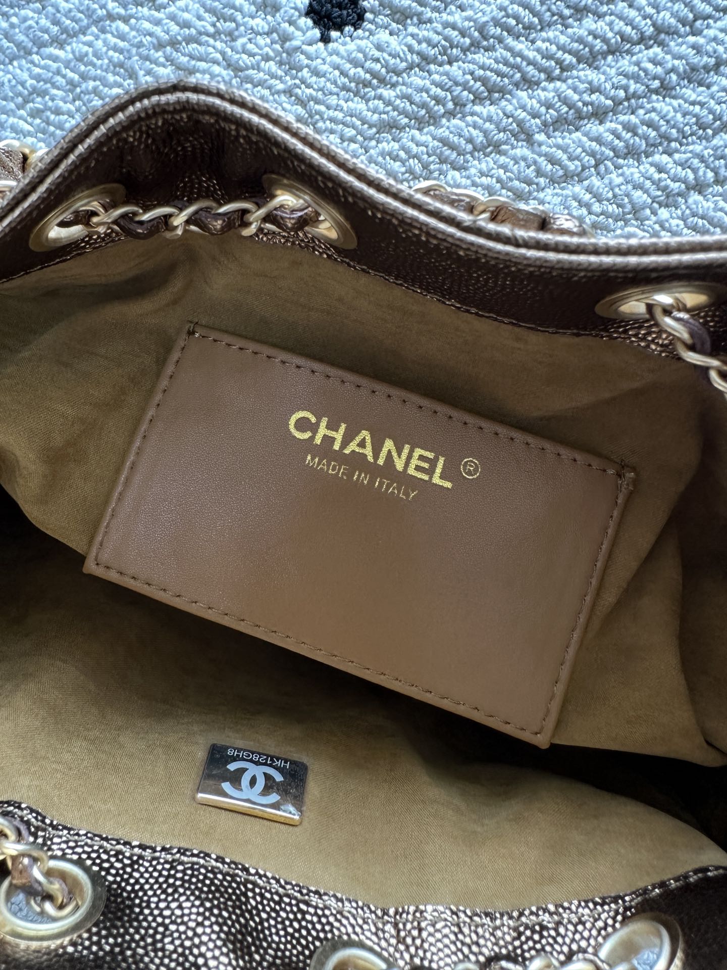 Chanel 25 Hobo Bag 30cm Bronze Calfskin