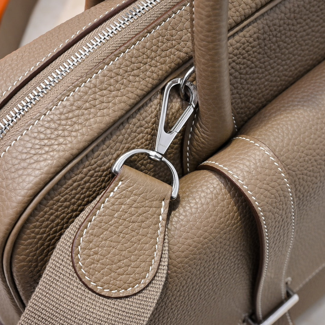 High-end Hermes 2026 Steve Briefcase Togo Leather