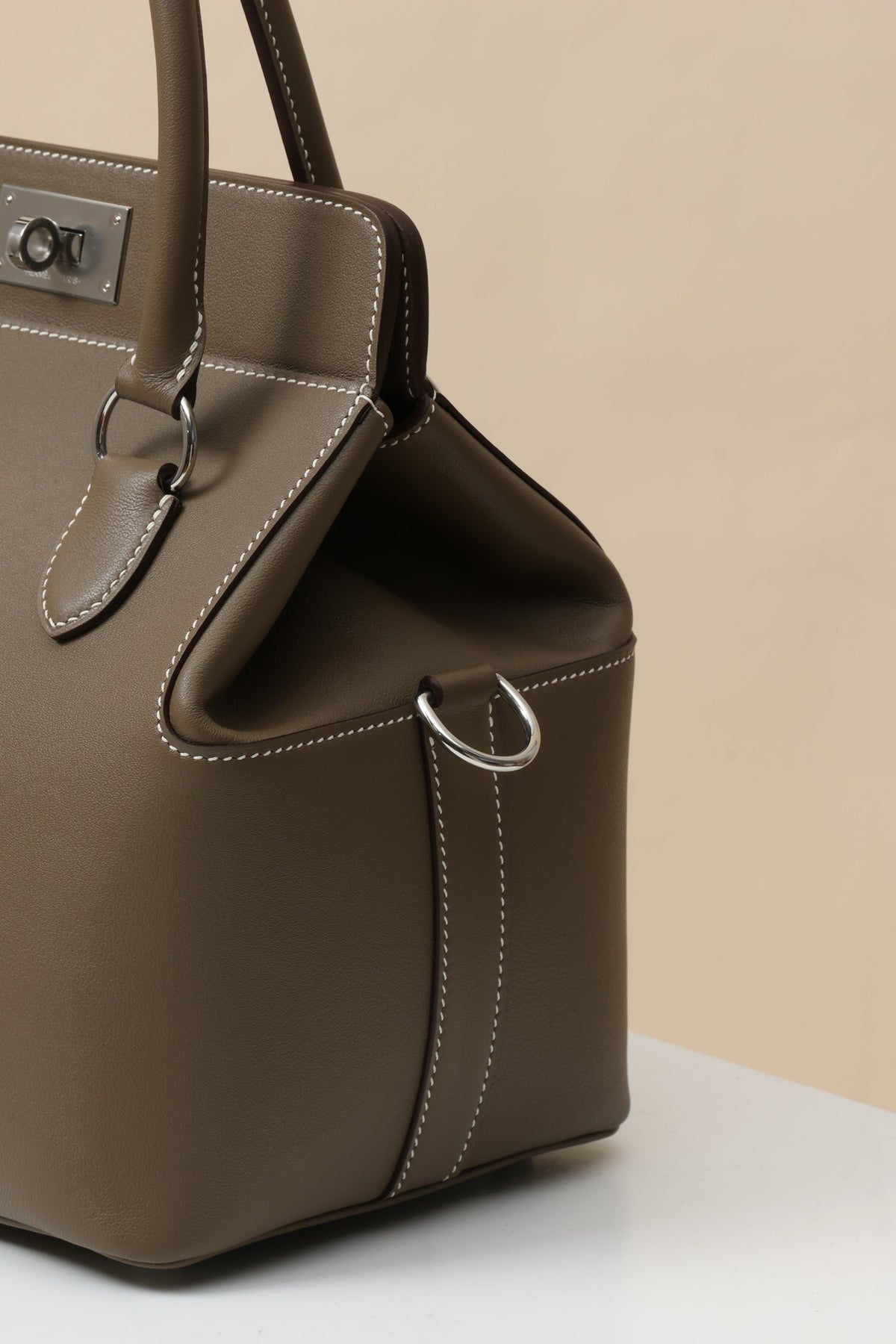 High-end Hermes 2026 Toolbox Bag 21cm Swift Leather