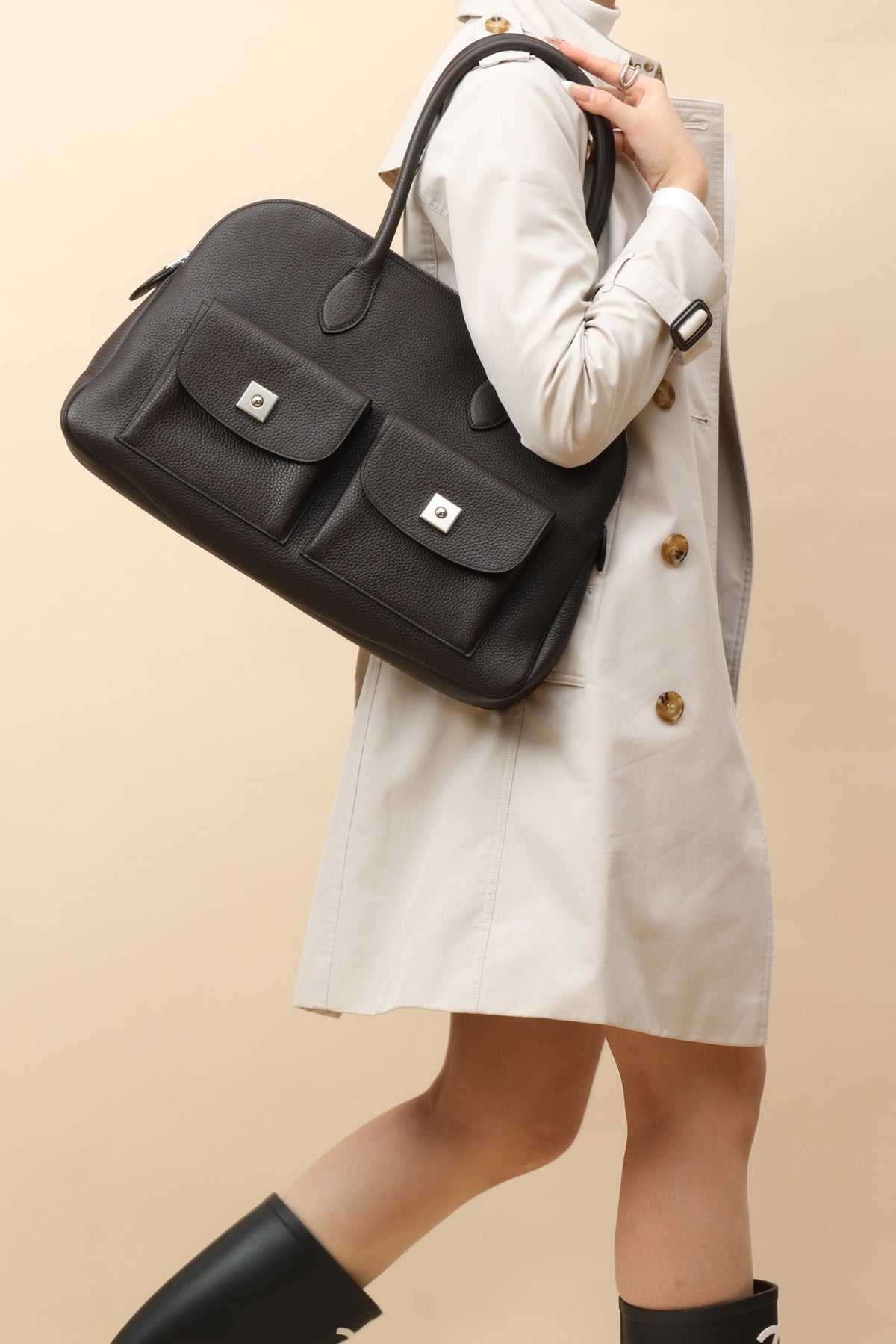 High-end Hermes 2026 Caravas Bag 43cm Togo Leather
