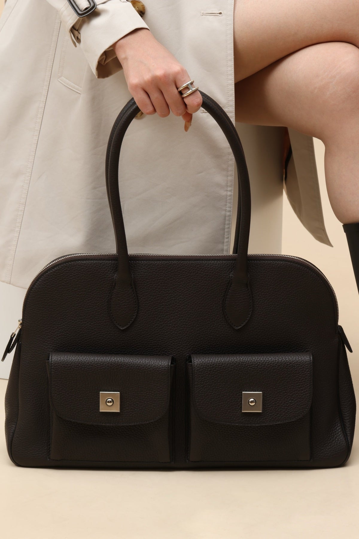 High-end Hermes 2026 Caravas Bag 43cm Togo Leather