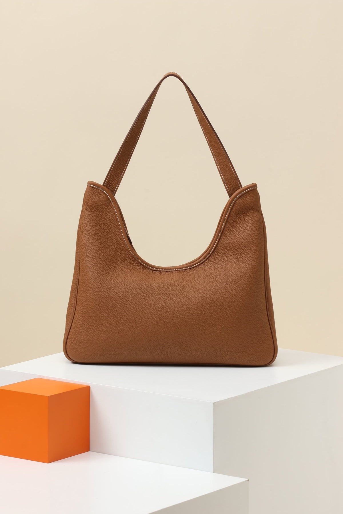 High-end Hermes 2026 Massai Cut 32 Bag Golden Brown Togo Leather