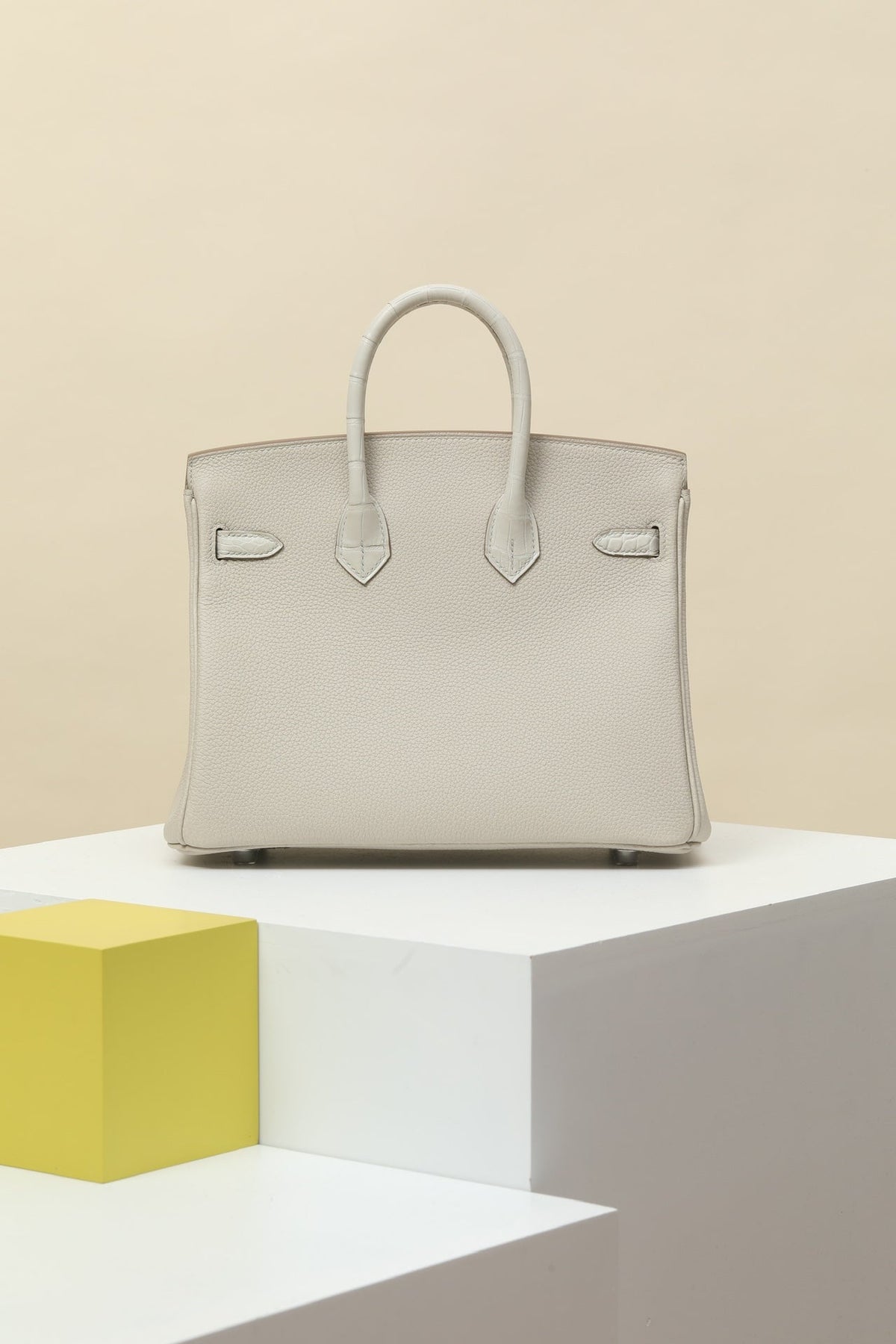 High-end Hermes 2026 Birkin Bag 25cm Togo And Crocodile Leather