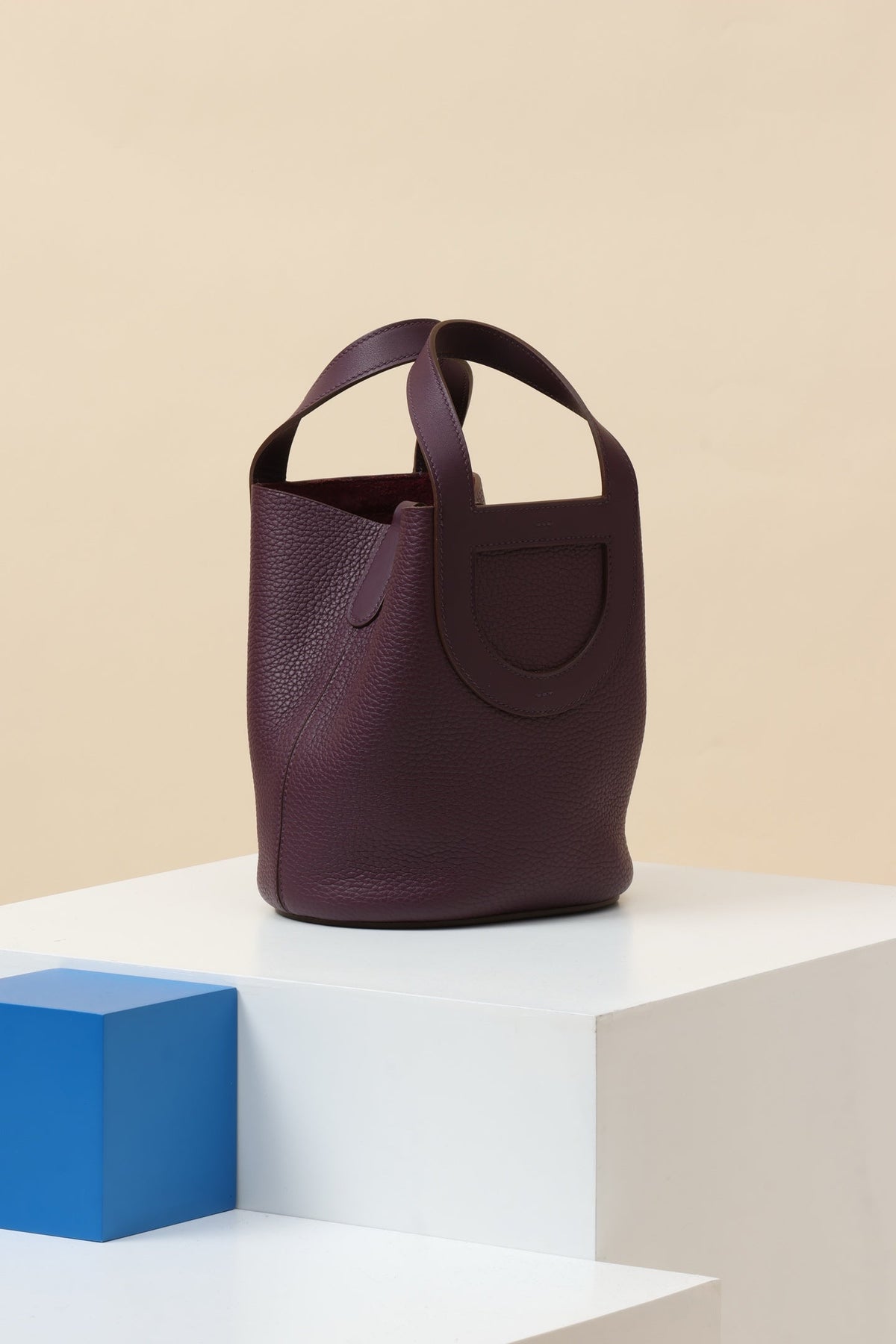 High-end Hermes 2026 In The Loop Bag 22cm Grape Purple Taurillon Clemence leather