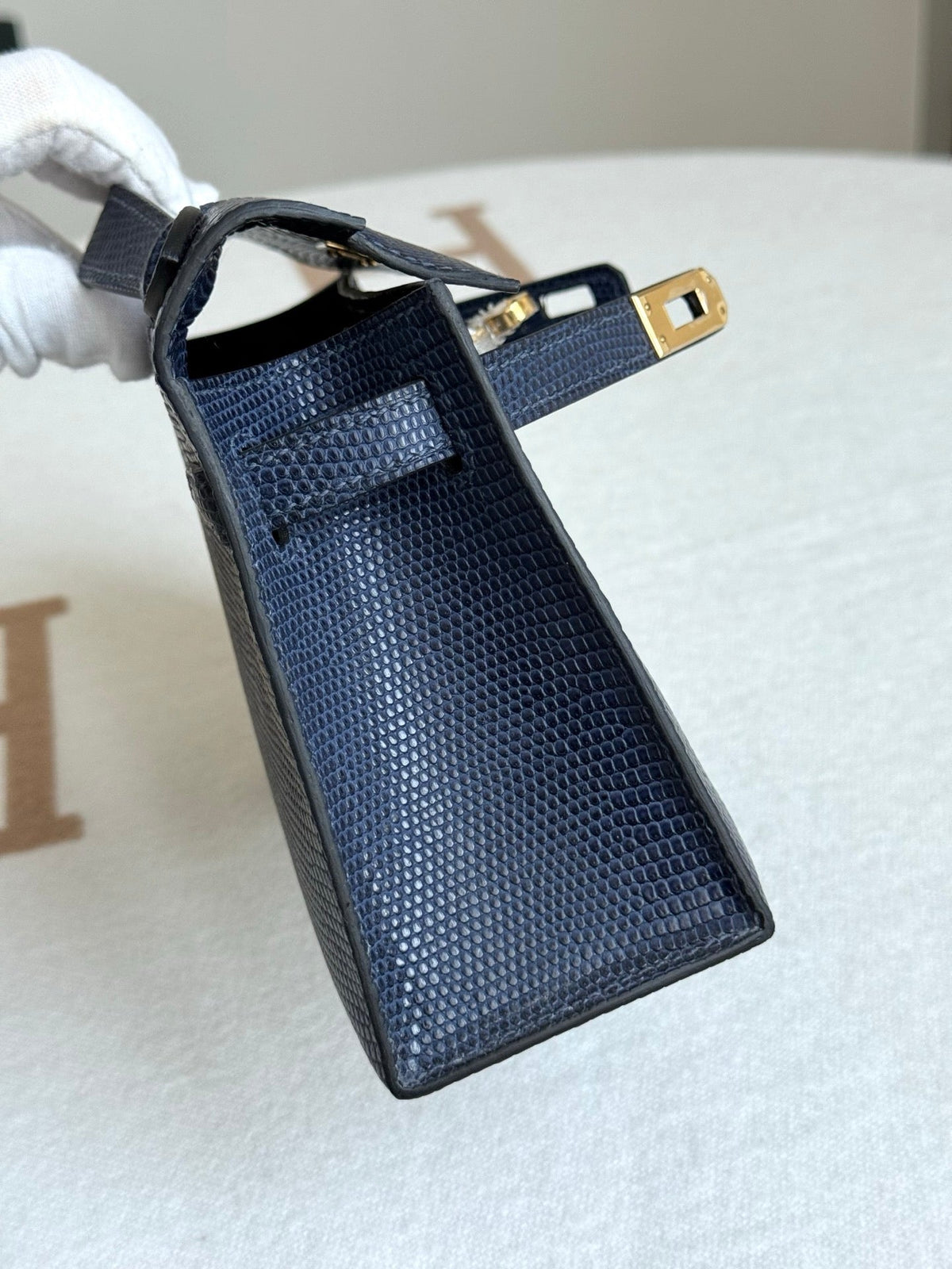 High-end Hermes 2026 Kelly Pochette 22cm Lizard Skin