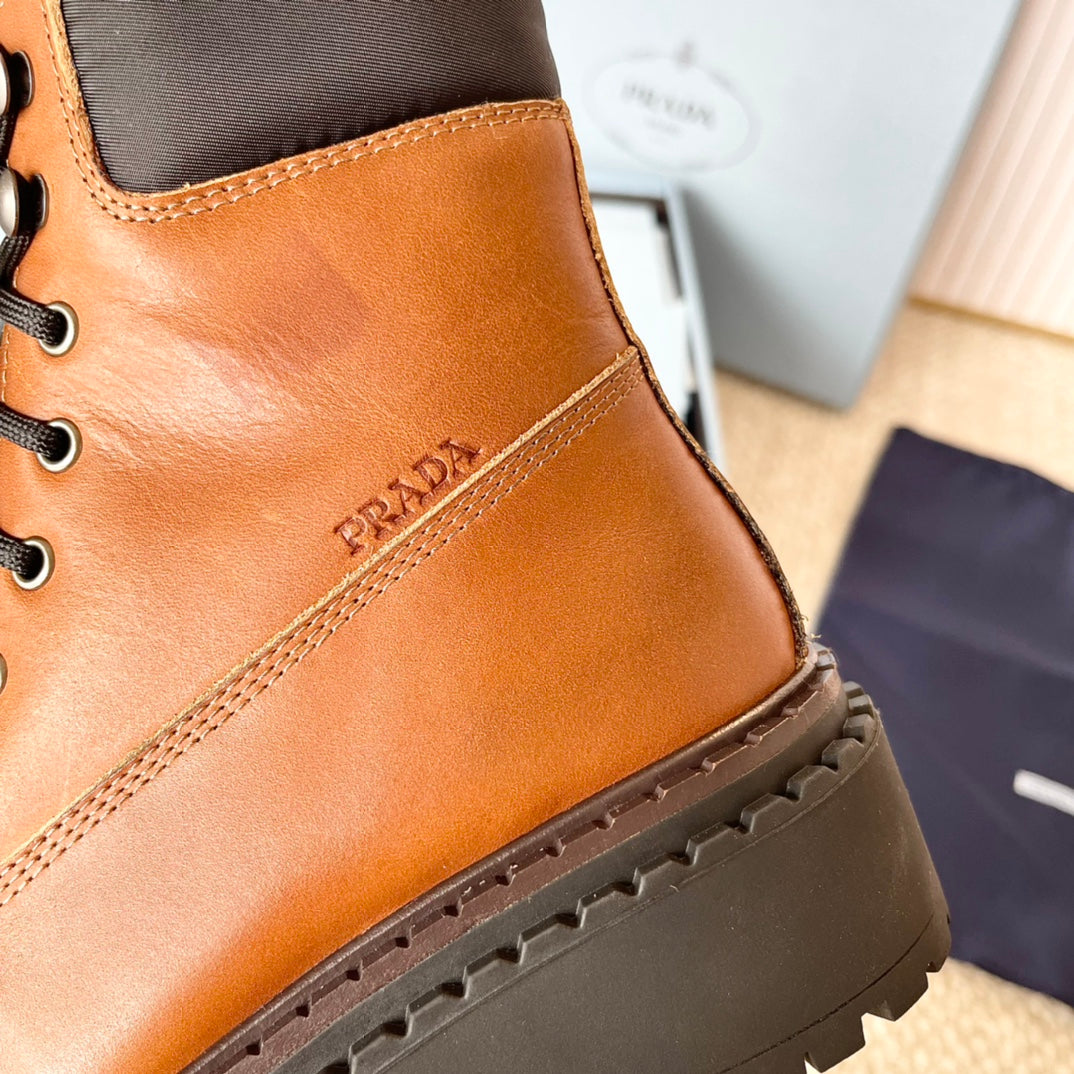 Prada 2026 Re-Nylon Ankle Boots Cowhide 149578