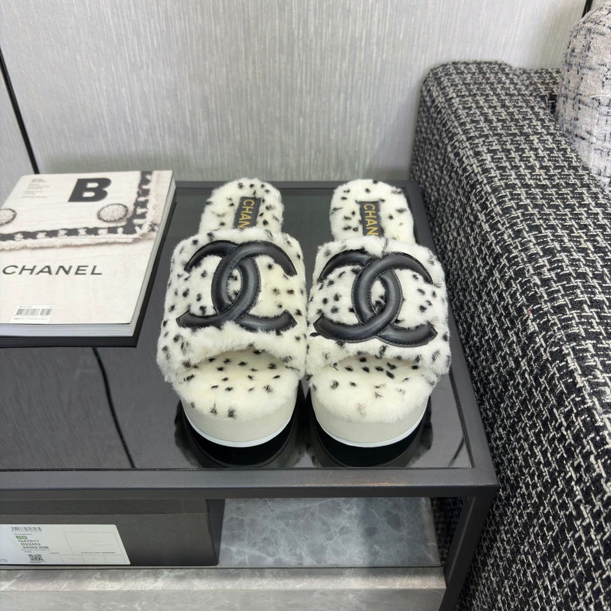 Chanel 2026 Wedge Sandals 70mm Wool 128085