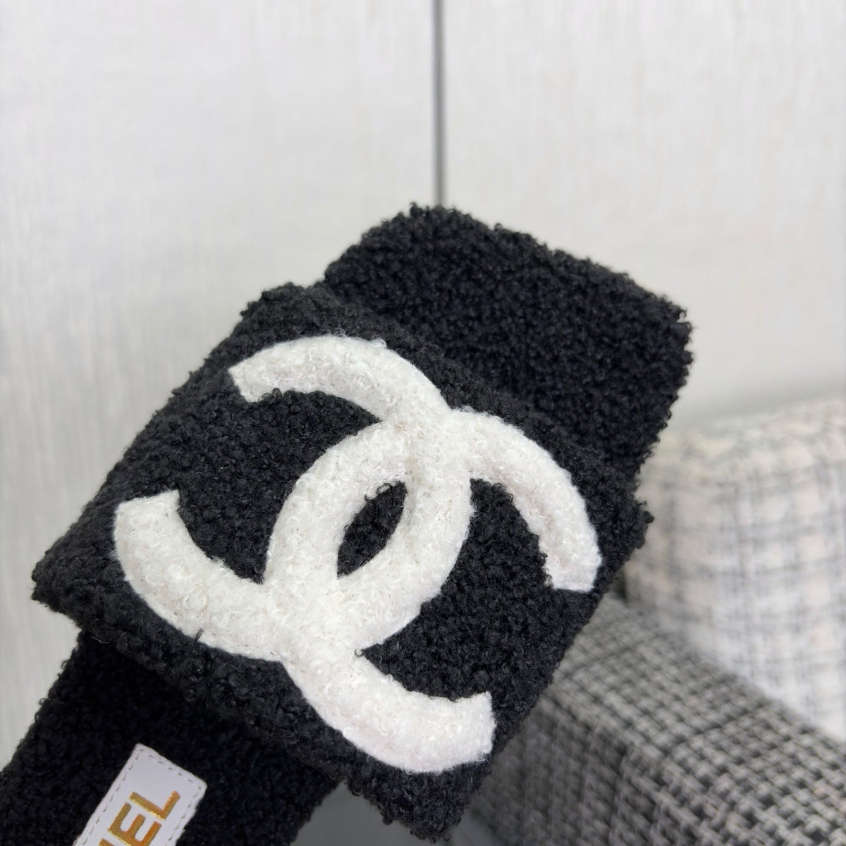 Chanel 2026 Square Toe Sandals Wool 128086