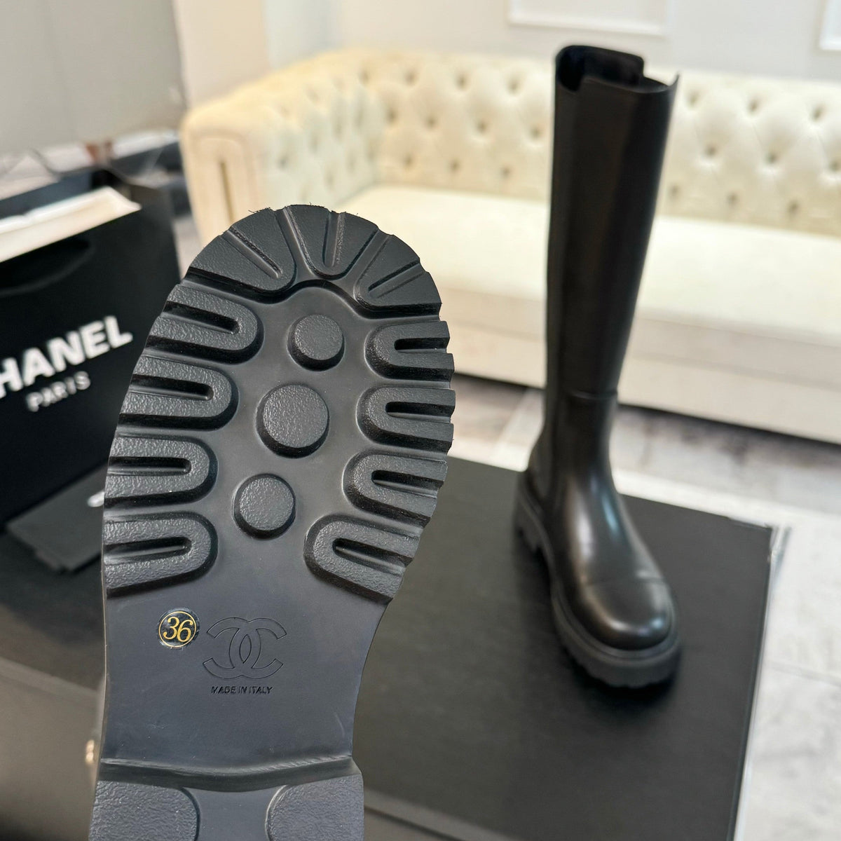 CC Chelsea High Boots Black Cowhide