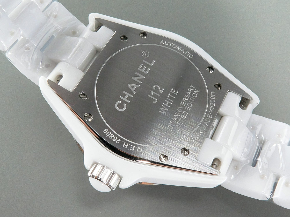 J12 Automatic White Ceramic White Numerals White Dial