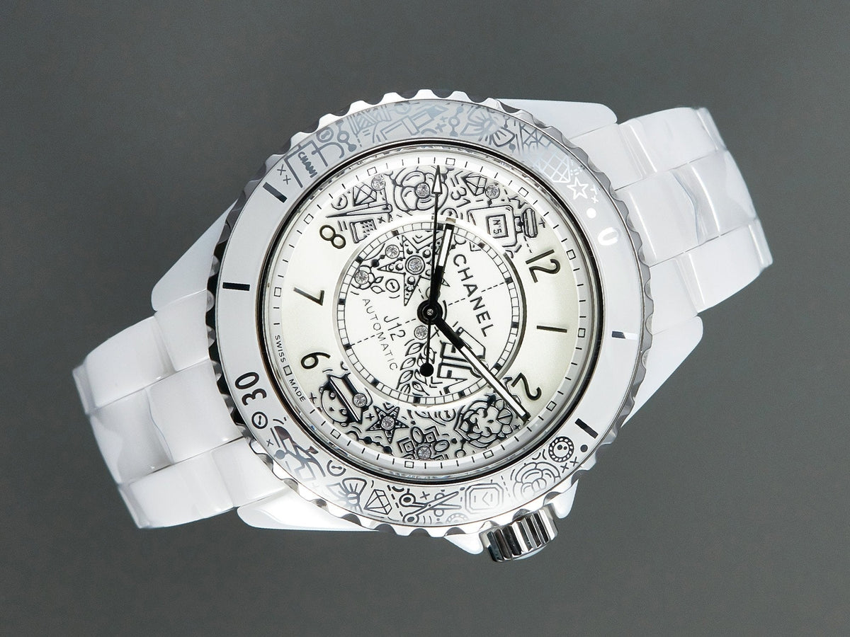 J12 38mm Automatic 20Th Anniversary White Ceramic