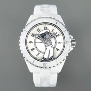 J12 38mm Mademoiselle Automatic White Ceramic