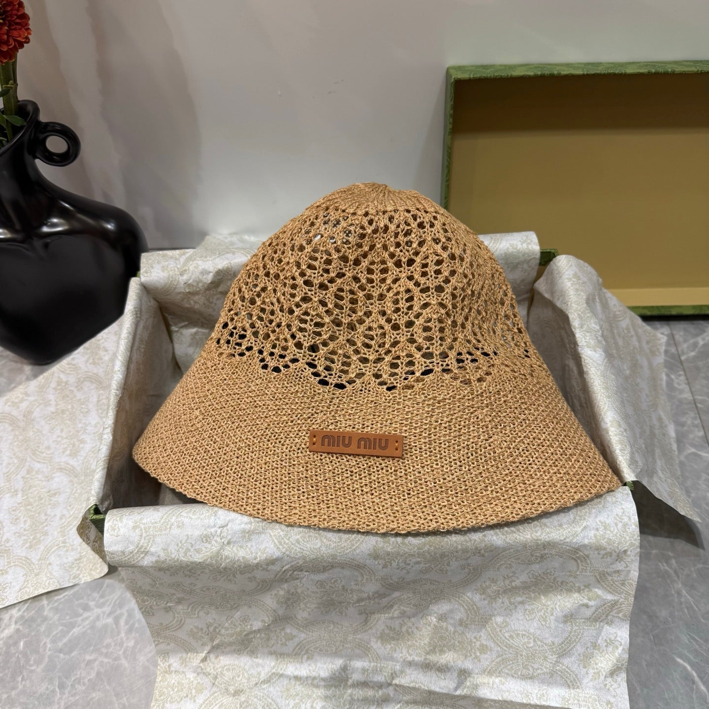 Miumiu Knitted Bucket Hat 214504