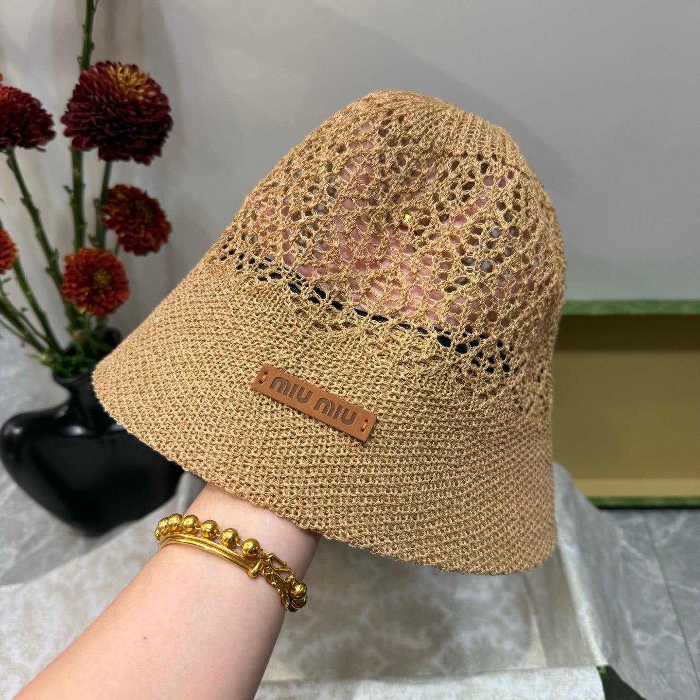 Miumiu Knitted Bucket Hat 214504