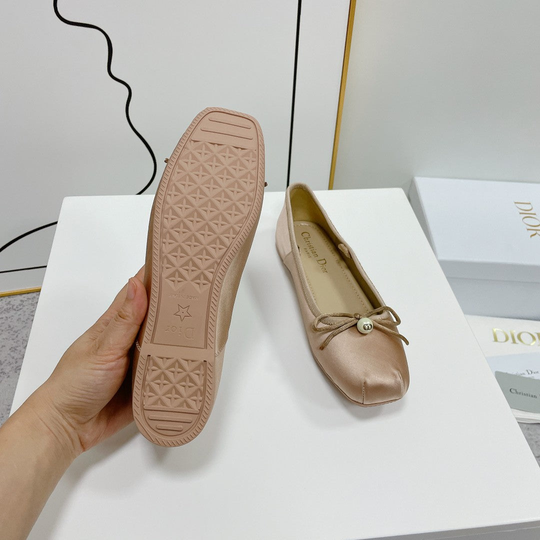 Dior 2026 Grosgrain D-Joy Ballet Flats Satin 966604
