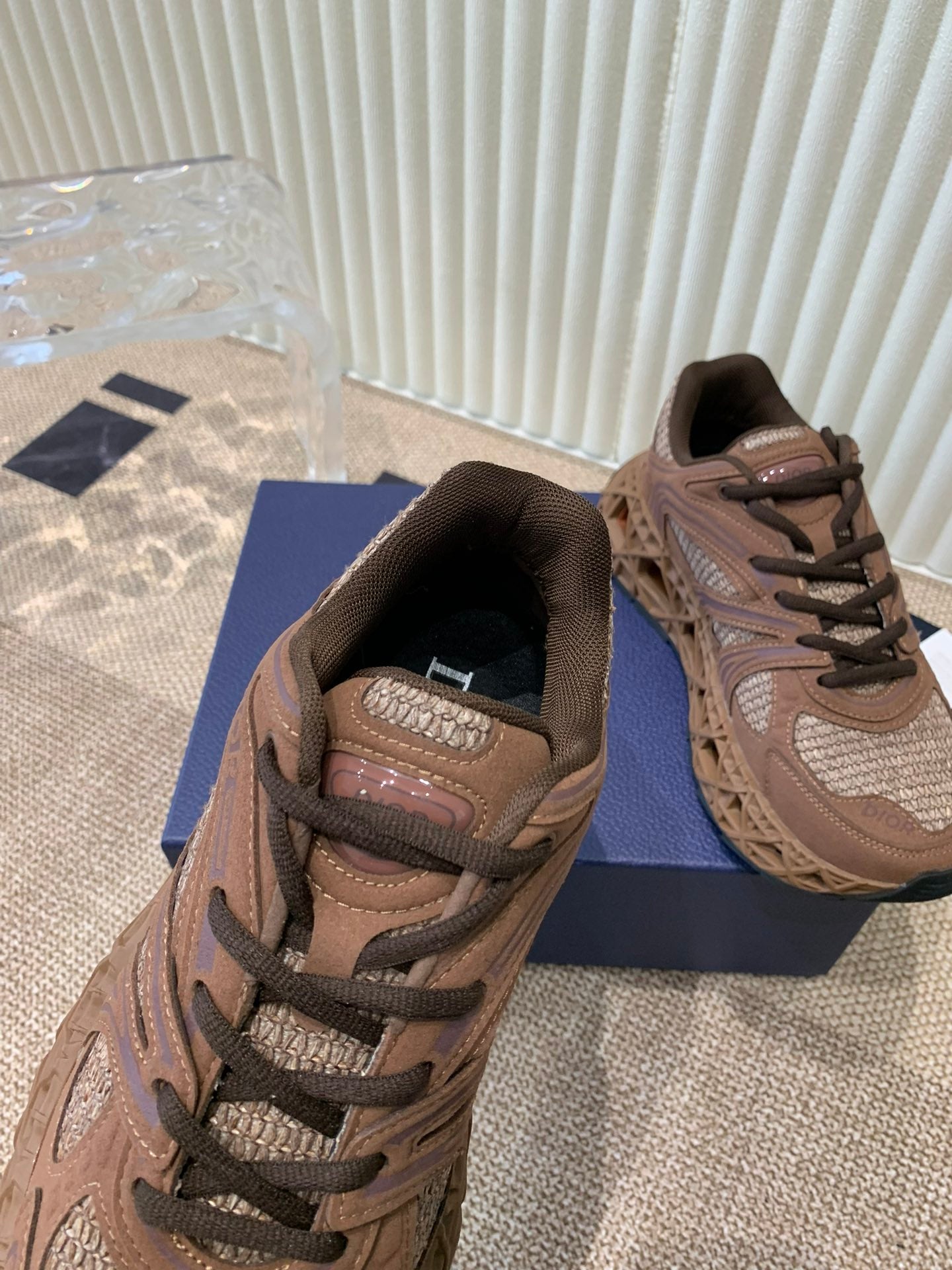 CD Sneaker B35 In Brown Suede And Fabric 113129