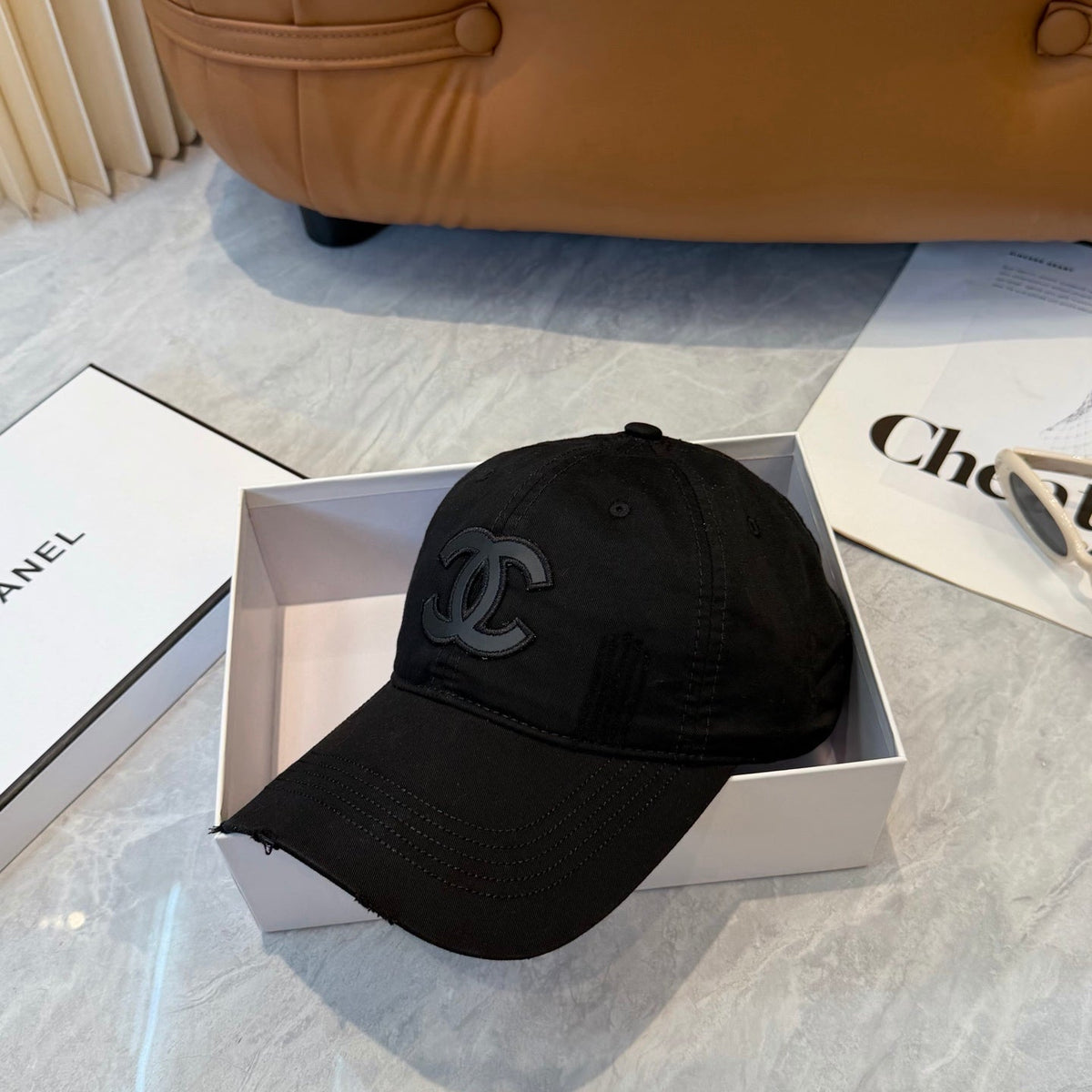 Chanel Logo Baseball Cap 448291