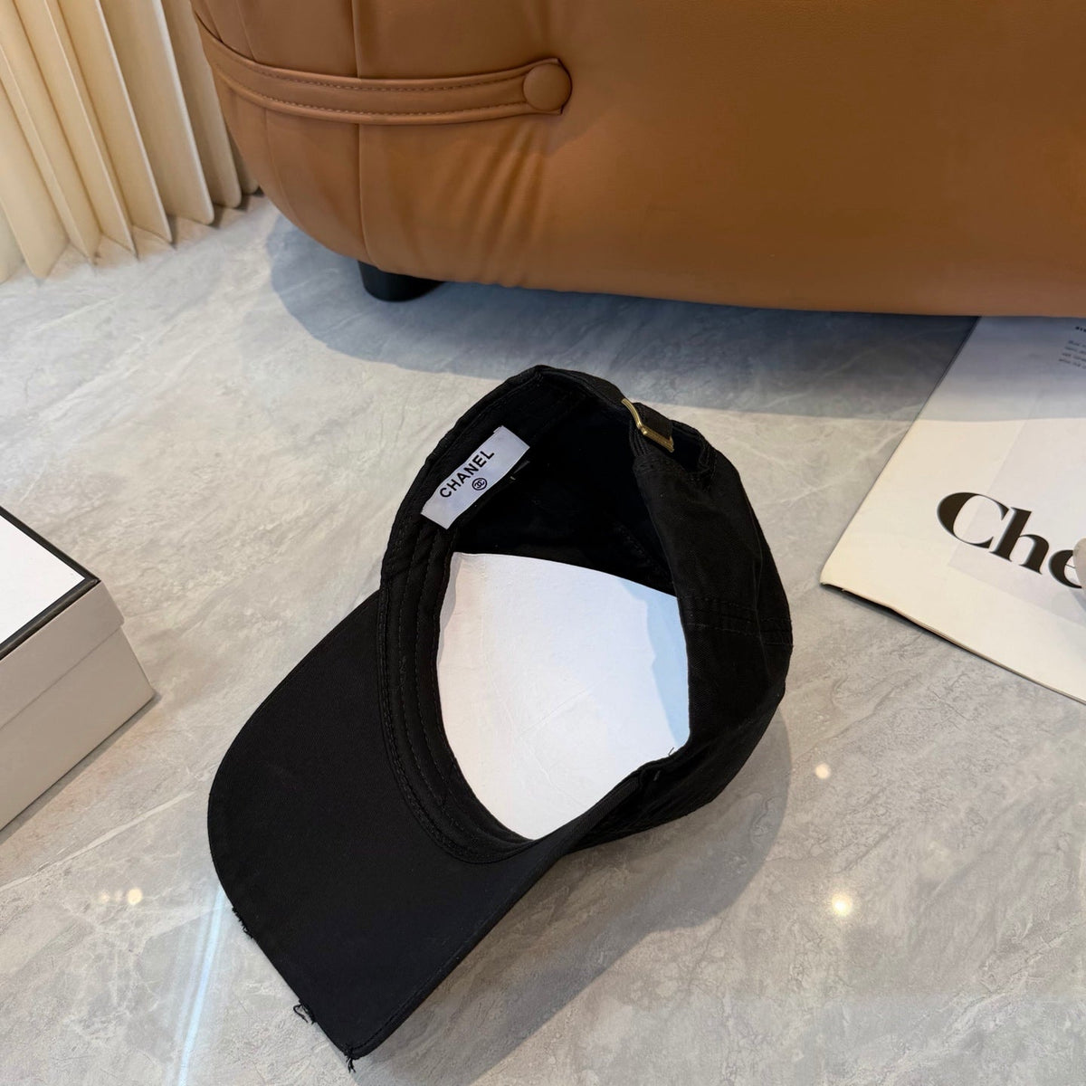 Chanel Logo Baseball Cap 448291