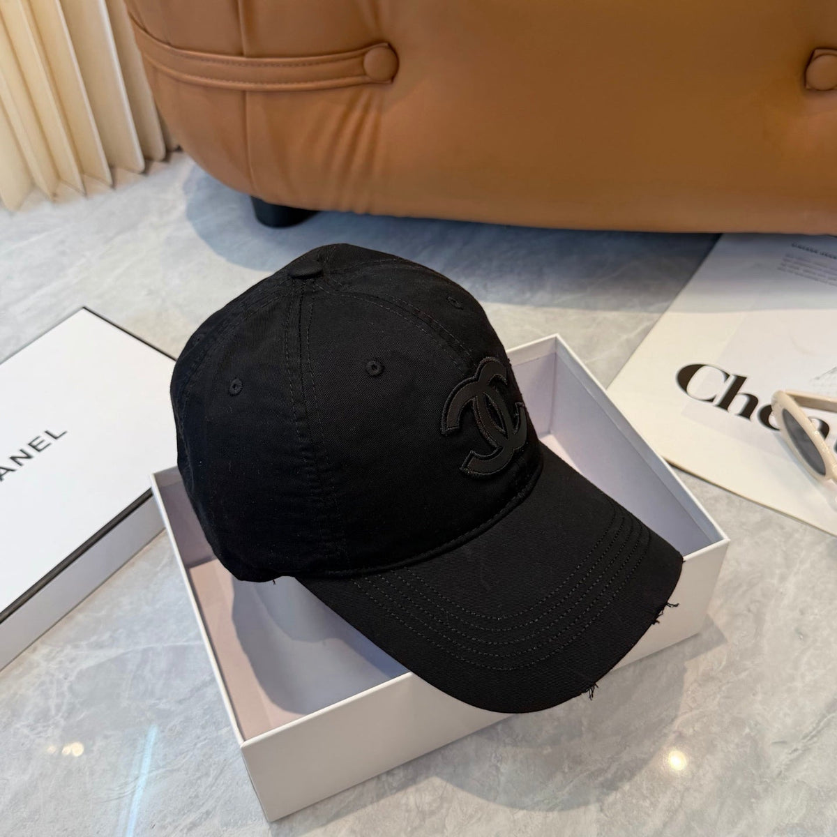 Chanel Logo Baseball Cap 448291