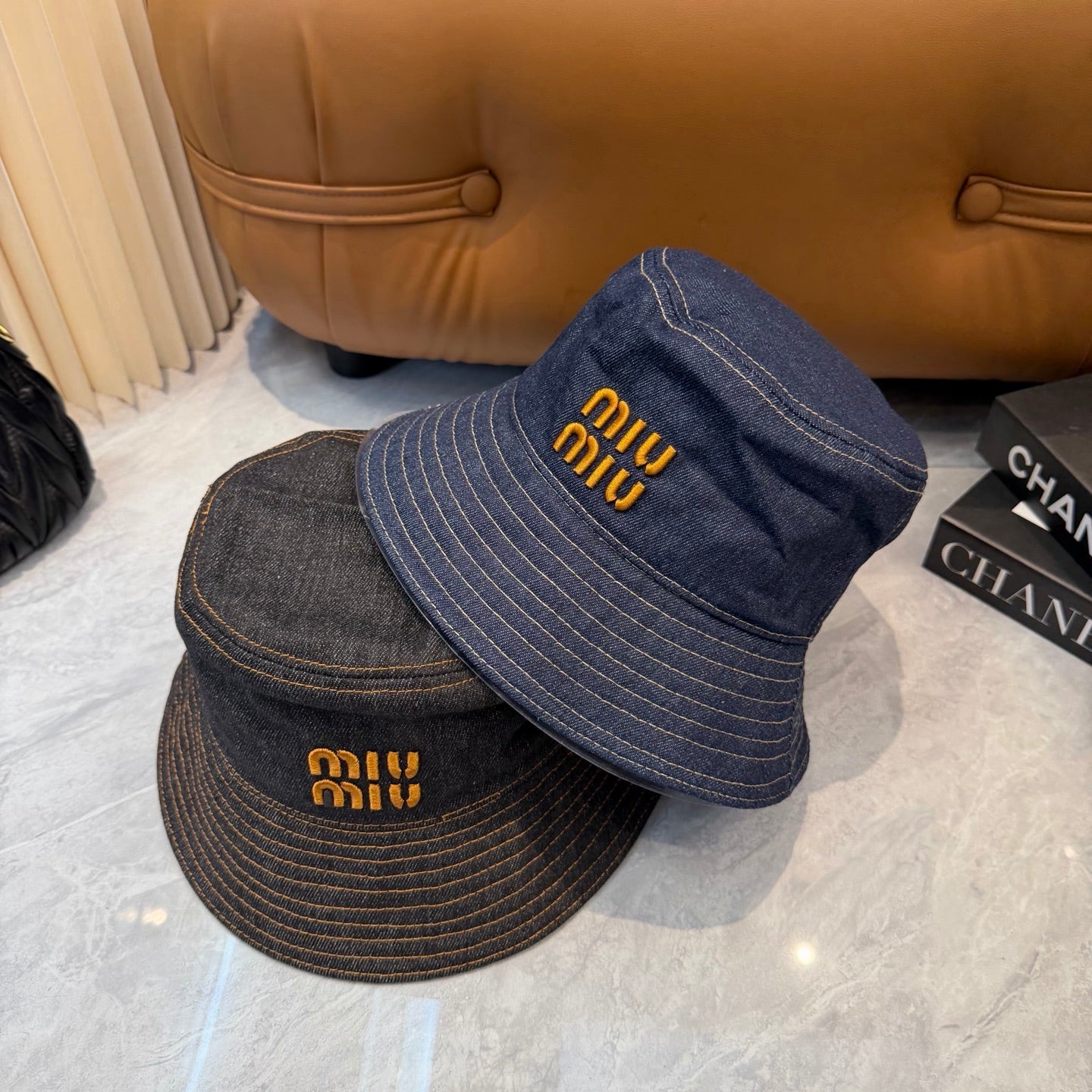 Miumiu Denim Bucket Hat 360757