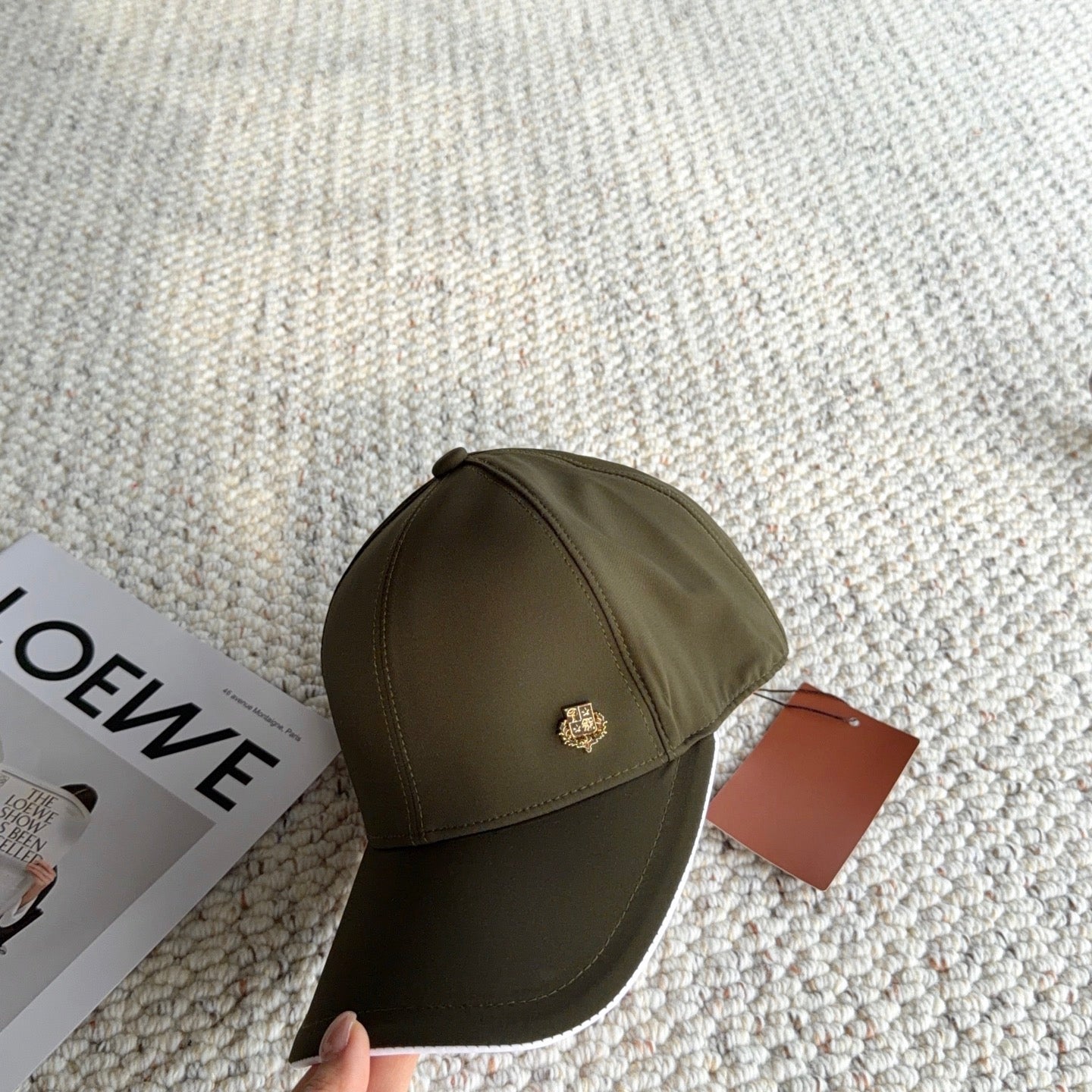 Loro Piana Baseball Cap with Metal Logo 425743