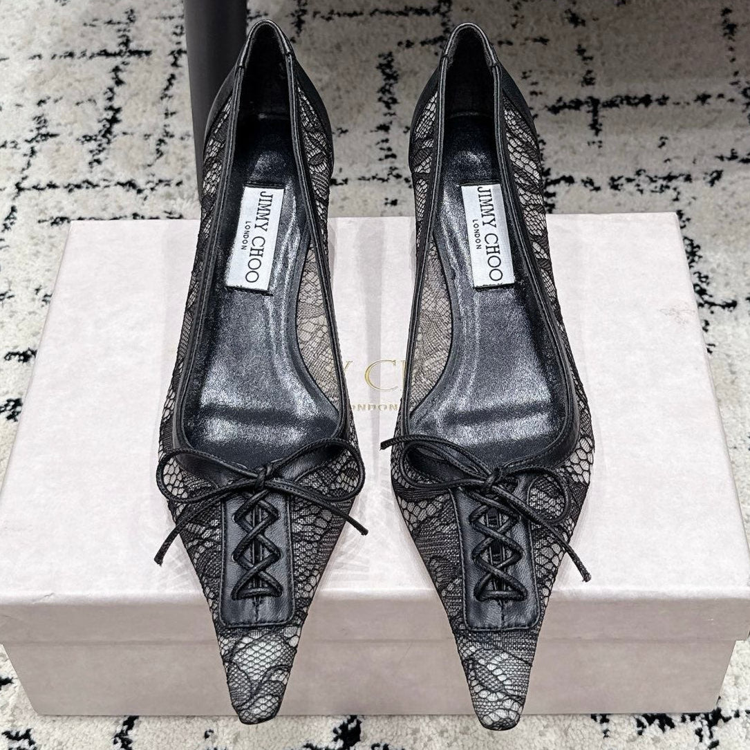 Jimmy Choo 2026 Scarlett Pumps 45mm Lace 908424